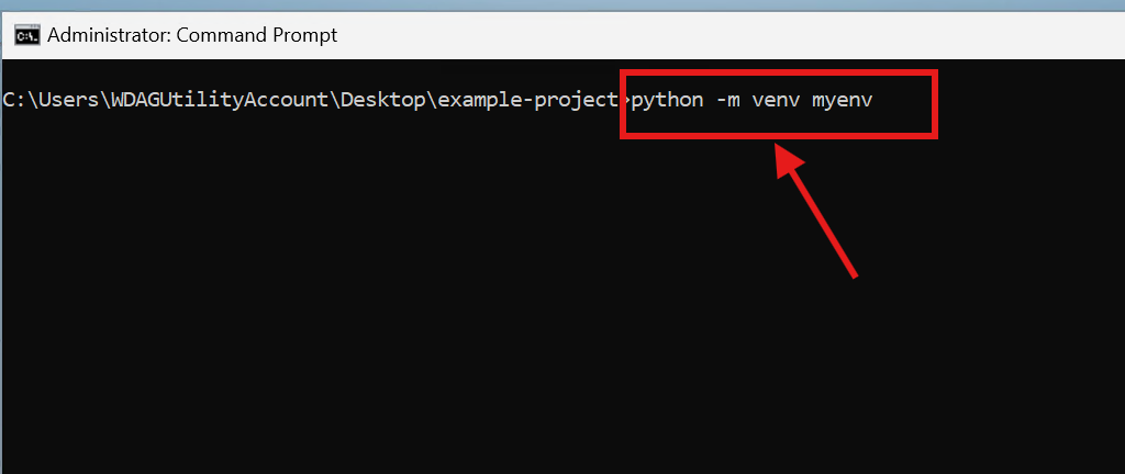 python-virtal-environment-command